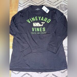 Vineyard Vines Black Shirt with Halloween Design, NWT